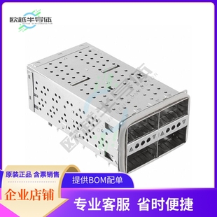 152P 100 RCPT CAGE QSFP 4081 CONN U90 2X2 B205