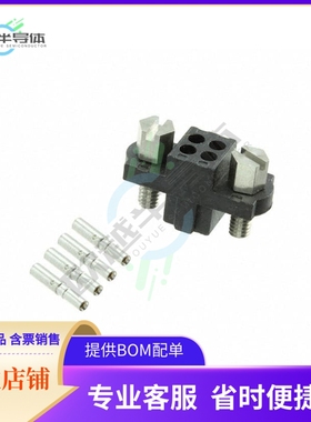 M80-4600442【CONN RCPT 4POS CRIMP 22AWG GOLD】