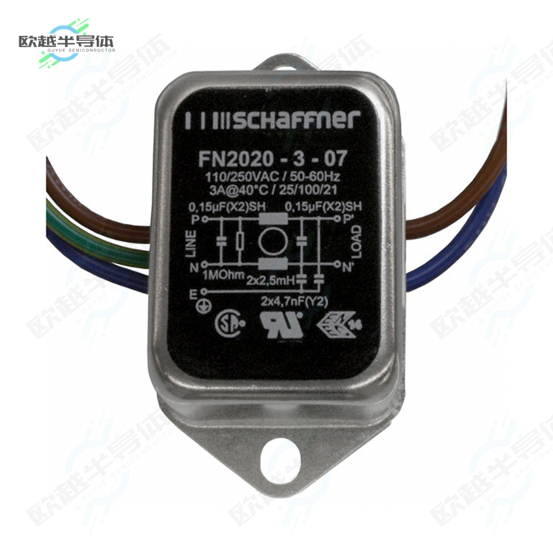 FN2020-3-07[滤波器LINE FILTER 250VAC 3A CHASS MNT]