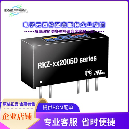 RKZ-122005D/HP[电源模块DC DC CONVERTER 20V -5V 2W]