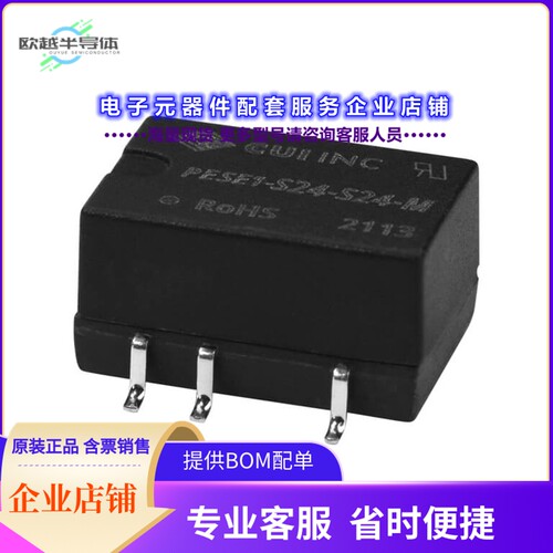 PESE1-S24-S9-M[电源模块DC-DC ISOLATED 3KV, 1 W, 21.6~26]