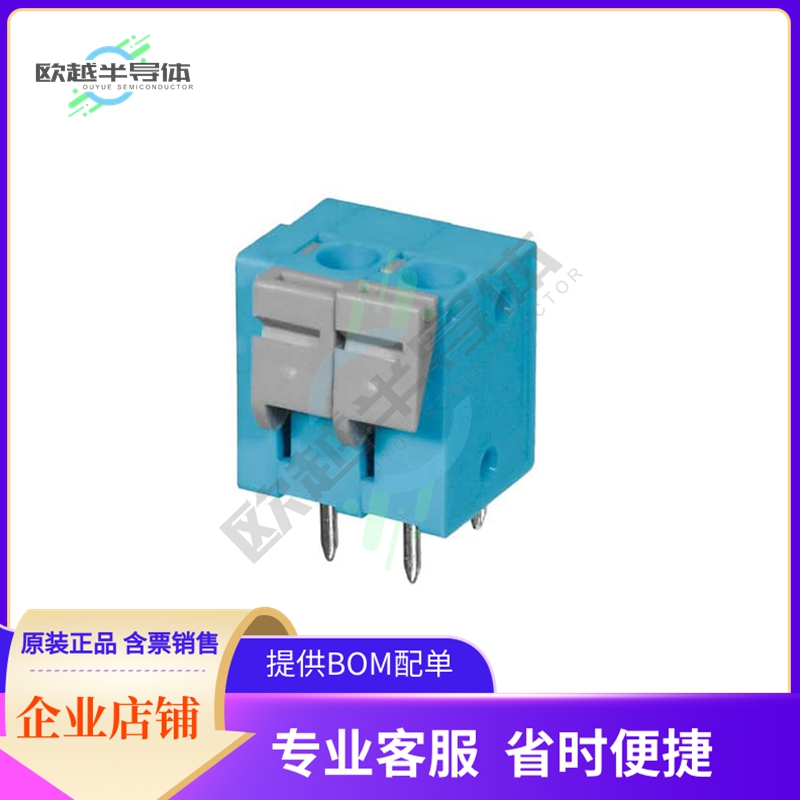 TBL004V-508-02BE-2GY【TERMINAL BLOCK, SCREWLESS, 5.08,】