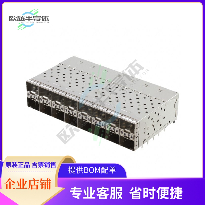 763527001【CONN SFP+ RCP W/CAGE 2X8 320P RA】