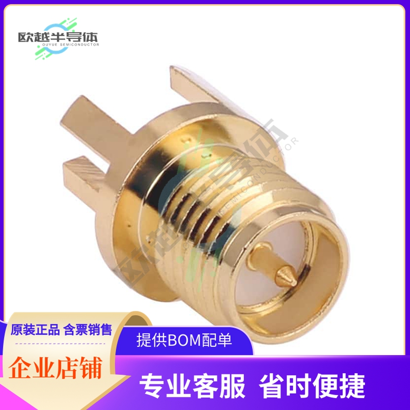 CONREVSMA003.062-G【CONN RPSMA RCPT STR 50OHM EDGEMT】