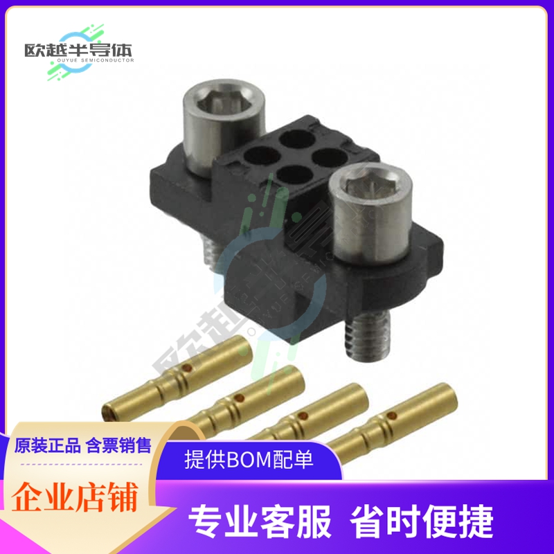 M80-4800405【CONN RCPT 4POS CRIMP 22AWG GOLD】