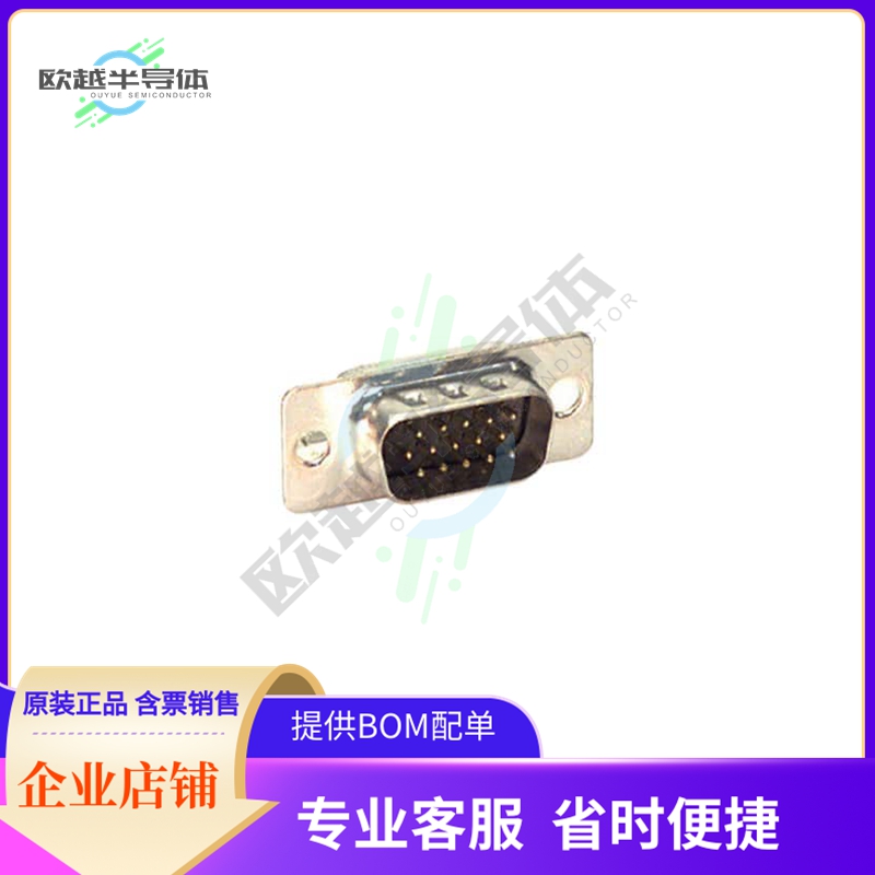 180-015-102L001【CONN D-SUB HD PLUG 15POS PNL MNT】