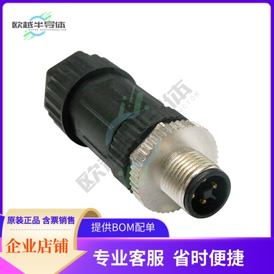 M12T-04BMMB-SL7002【CONN PLUG MALE 4POS GOLD SCREW】