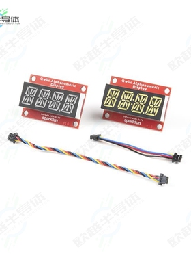KIT-18624[开发板QWIIC ALPHANUMERIC KIT RED/WHITE】
