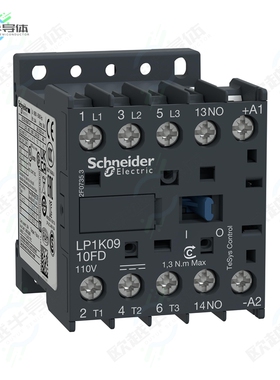 LP1K0910FD[继电器3P CONTACTOR 9A AC3 4KW 110VDC C]