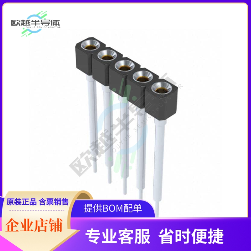 316-43-105-41-001000【CONN SOCKET 5POS 0.1 GOLD PCB】