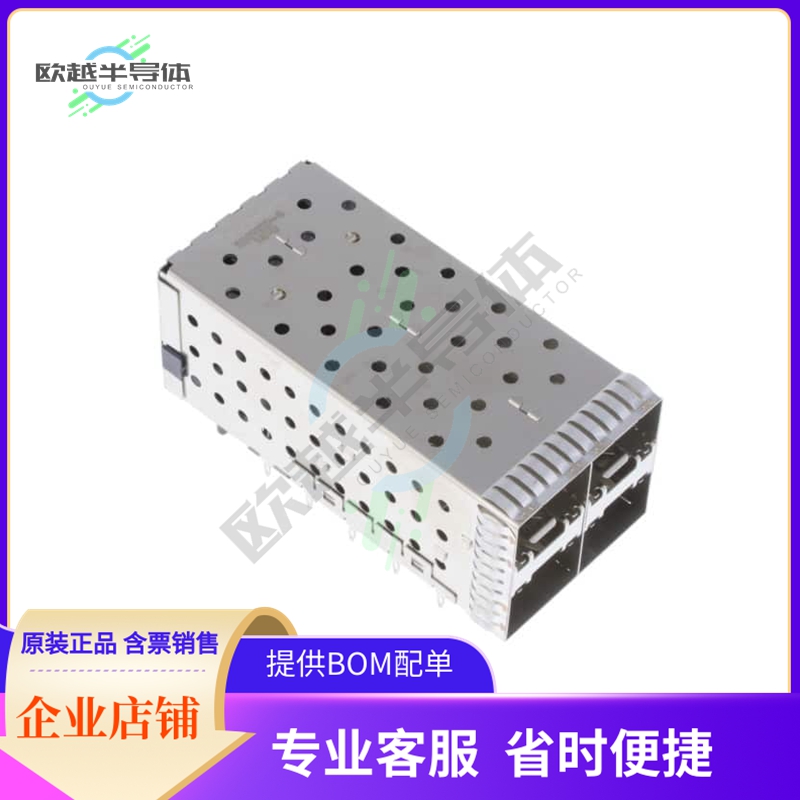 2007637-8【CONN SFP+ RCPT W/CAGE 2X2 80P RA】