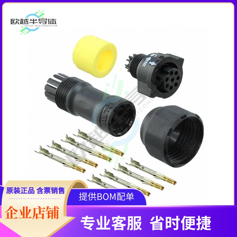 BD-08BFFA-QL8MP0【CONN PLUG FMALE 8POS GOLD CRIMP】