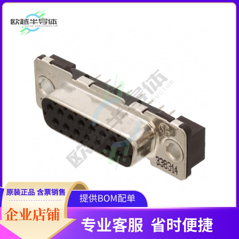 5-338314-2【CONN D-SUB RCPT 15POS VERT SLDR】