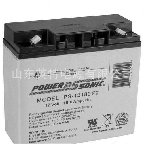 Power sonic电池 PS-12180 F2 12Volt 18.0Amp.HR 12V18AH蓄电池