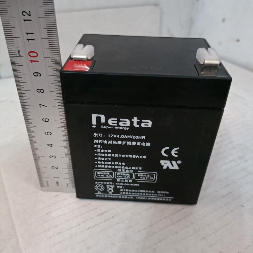 能特蓄电池 12V4AH免维护铅酸免维护消防主机应急