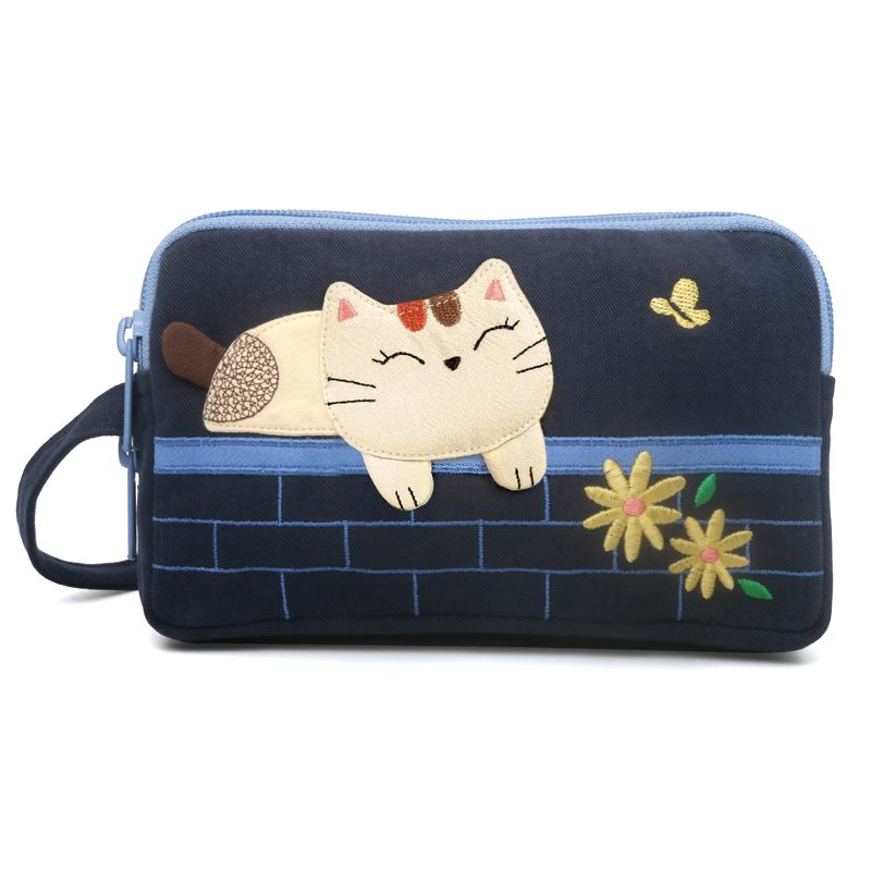 三层拉链袋大容量Kine猫卡呢猫