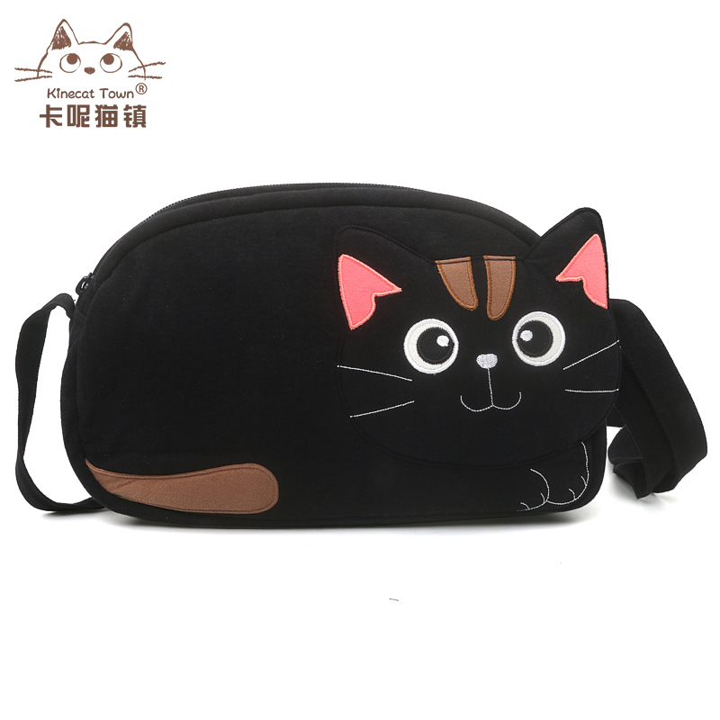 （秒杀！原158 省20）Kine猫纯棉立体爬爬猫可爱百搭小斜挎女包