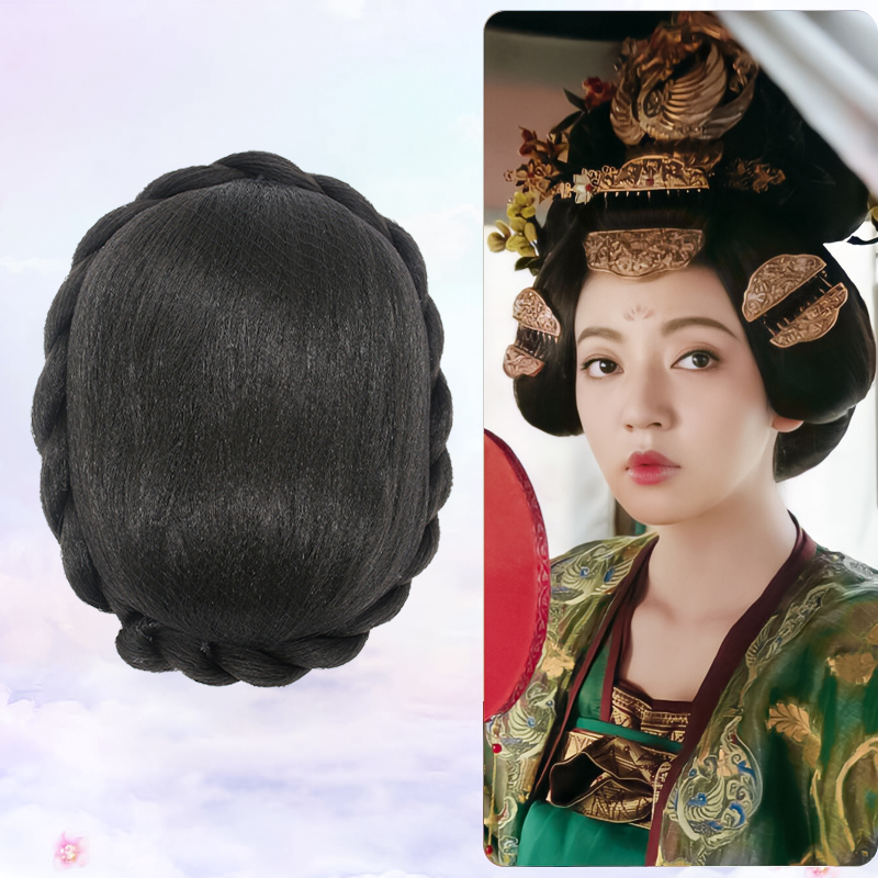 古装汉服假发唐风后脑勺诃子造型