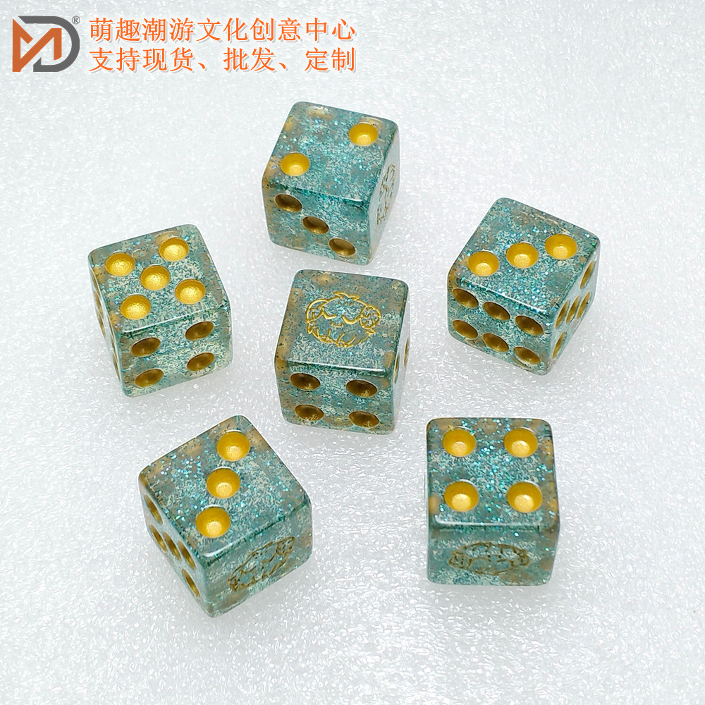 20mm直角树脂点数骰子桌游跑团