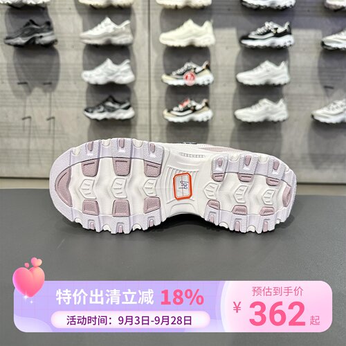 Skechers斯凯奇女子一脚蹬闪穿鞋缓震百搭厚底熊猫鞋老爹鞋150868