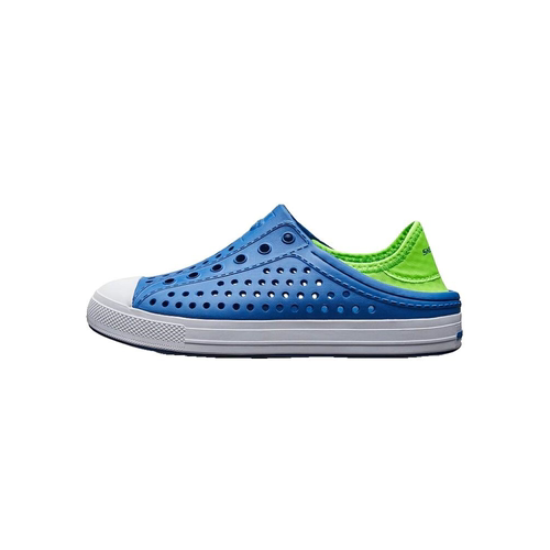 Skechers斯凯奇男童洞洞鞋轻质缓震一脚蹬凉鞋防滑沙滩拖鞋91995L