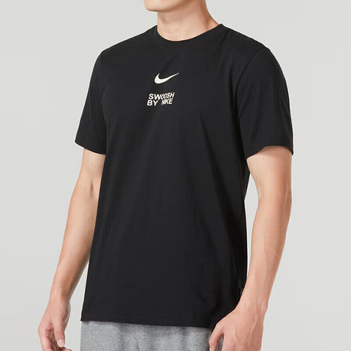 Nike耐克女新款运动瑜伽服纯棉黑色健身半袖飞盘跑步T恤男FD1245