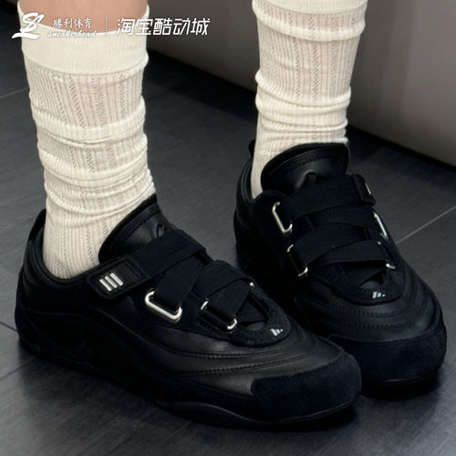 阿迪达斯Adidas F0S薄底玛丽珍魔术贴芭蕾风生活休闲运动鞋JS0151