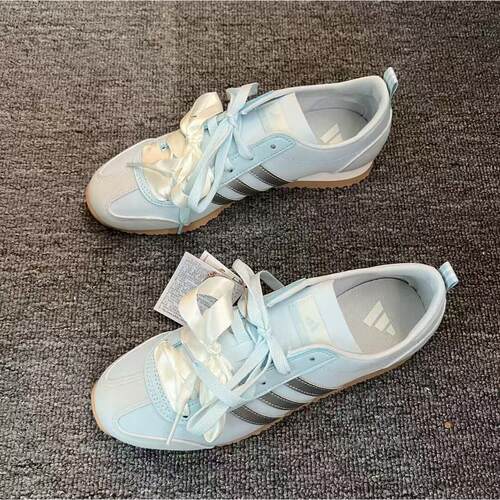 阿迪达斯「冰淇淋T头鞋」VSJOG 2.0夏季薄底休闲鞋女鞋蓝色KH5559