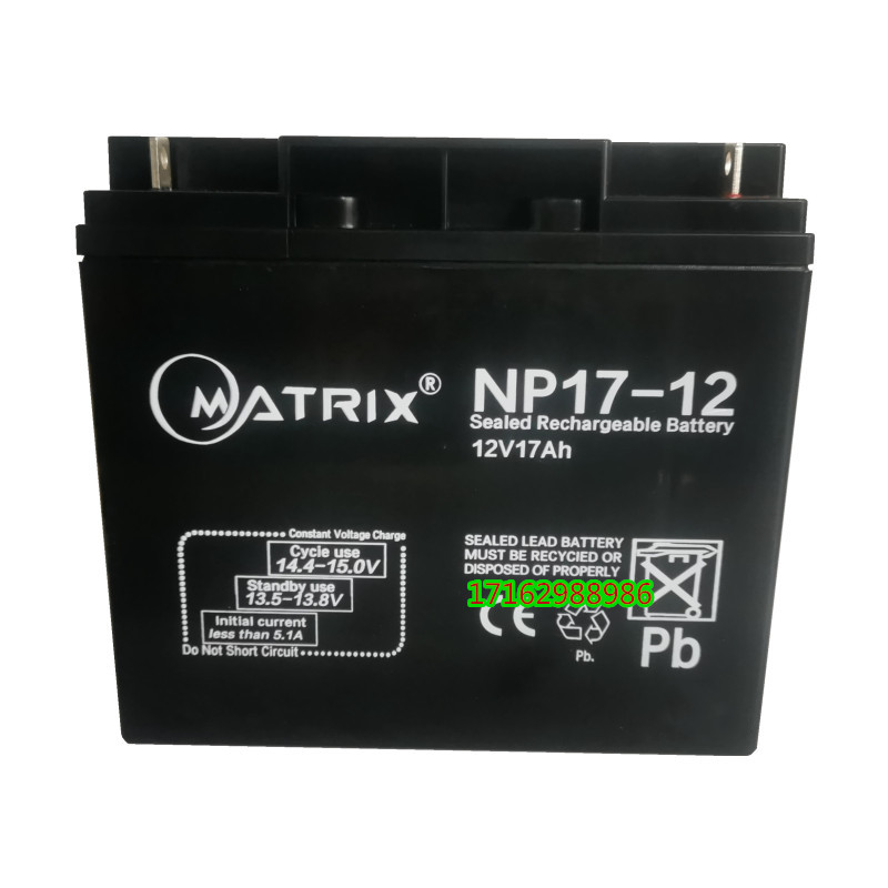 矩阵免维护蓄电池NP17-12正品