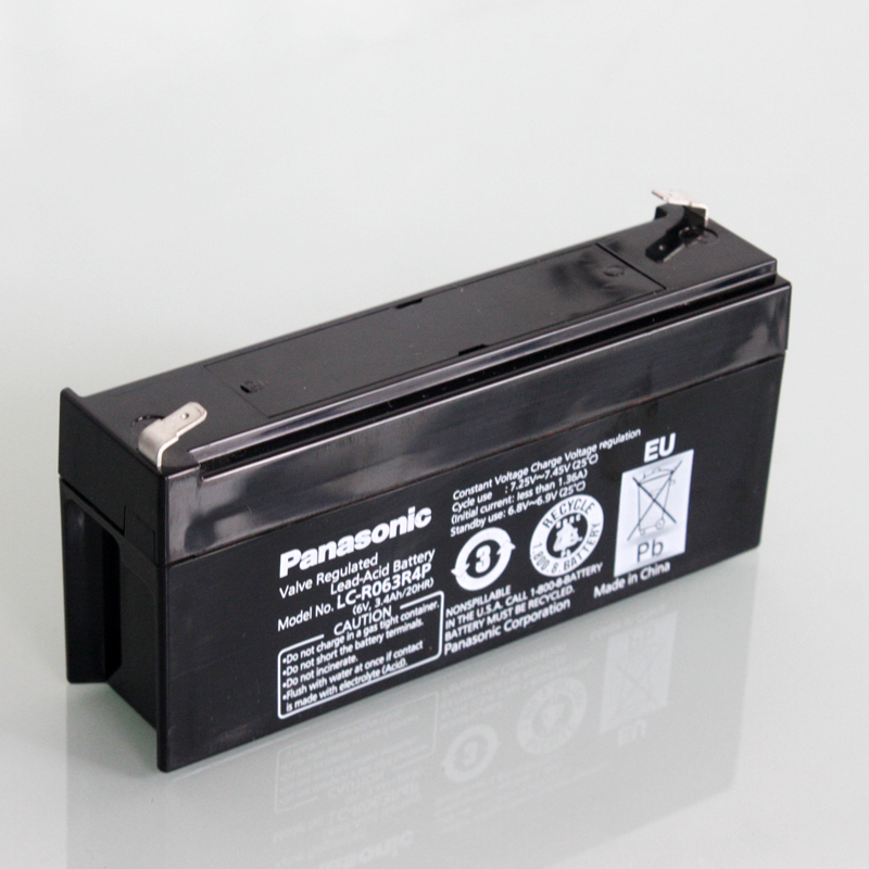Panasonic 松下蓄电池LC-RO63R4(6V3.4AH)医疗灯具电池松下电瓶