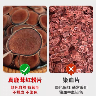 梅花鹿鹿茸红粉片批发泡酒煲汤干鹿茸片非鹿茸残片红粉片对接药厂