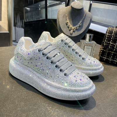 欧洲站松糕爆款内增高水钻女鞋