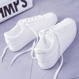 搭配裙子穿的小白鞋女平底冬季搭配束脚裤牛仔裤的学生运动工厂店