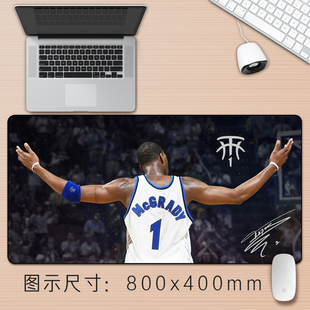 芒客 魔术复古球衣McGrady麦迪人像火箭哈登鼠标垫超大键盘桌垫子