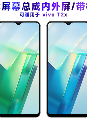 适用于繁神屏幕VIVO T2X屏幕总成带框T2x显示屏vivot2x触摸屏t2x