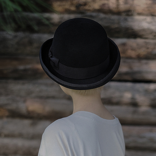 hat Lion～摩登时代 bowler 经典 chao细美丽诺羊毛呢礼帽男女 英式