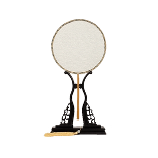 【非遗礼品】苏州特色缂丝团扇稀地金缂丝扇子手工制作中国风扇子