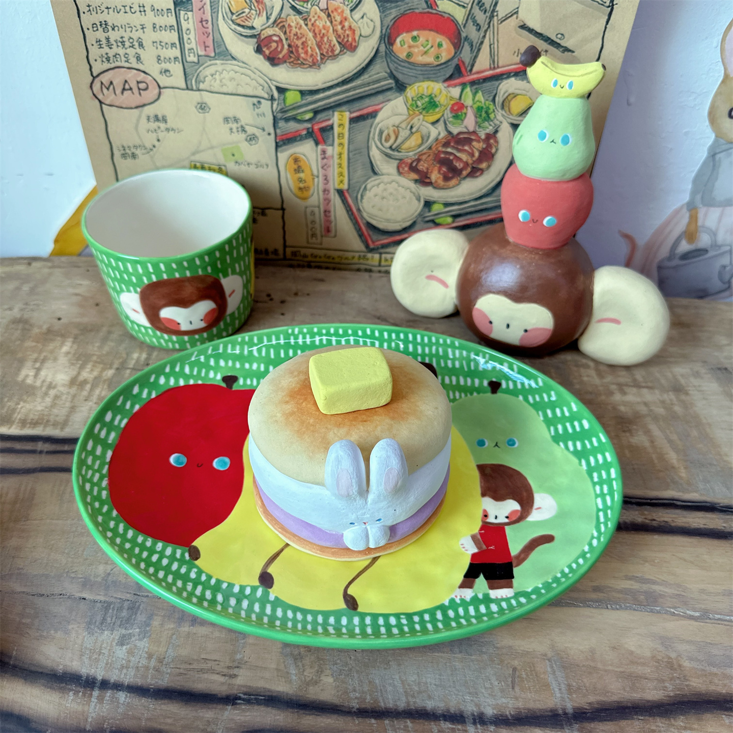 创意陶瓷摆件手工手绘