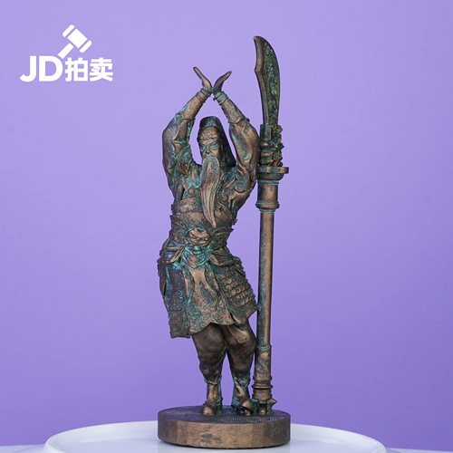 JiaDe东汉青铜色摇子羽将军手办