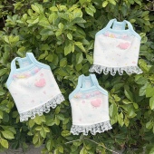 FairyDog私宠定制宠物狗衣服秋冬小奶狗加绒吊带裙泰迪比熊约克夏