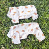 FairyDog私宠定制宠物狗衣服秋冬打底四腿包肚衣纯棉弹力内搭泰迪