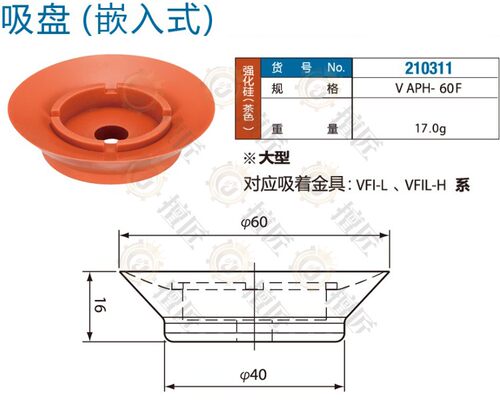 eins机械手螺丝固定吸盘VAPH-60F/VAPF-60F/210311/210417自动化