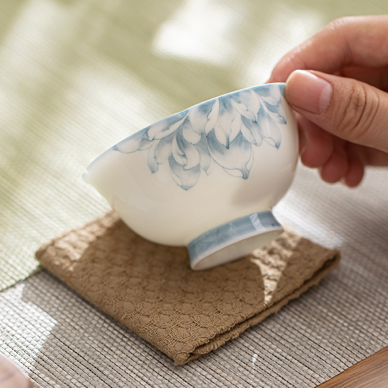 主人杯单杯功夫茶品茗杯手绘高档个人专用精致茶盏男女士茶具送礼