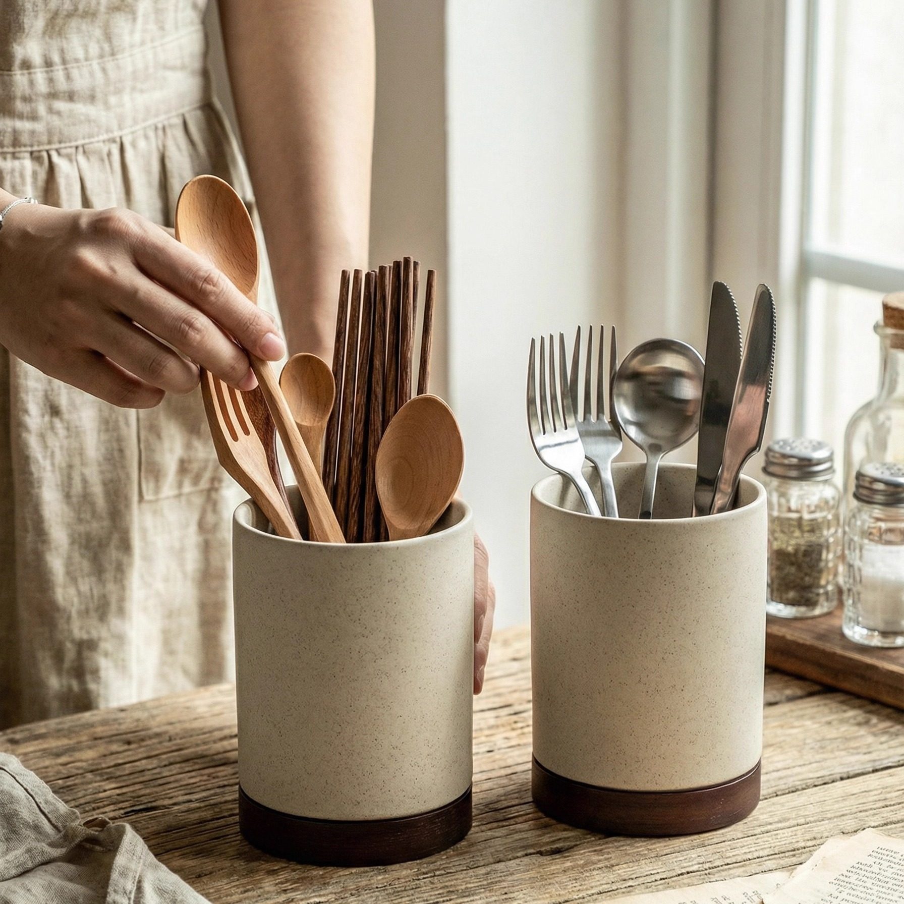 2026新款复古筷子筒家用厨房筷子篓筷子刀叉收纳盒餐桌沥水筷子桶,餐饮具,餐具笼/架,淘宝优惠券,粉丝福利购,淘宝优惠卷