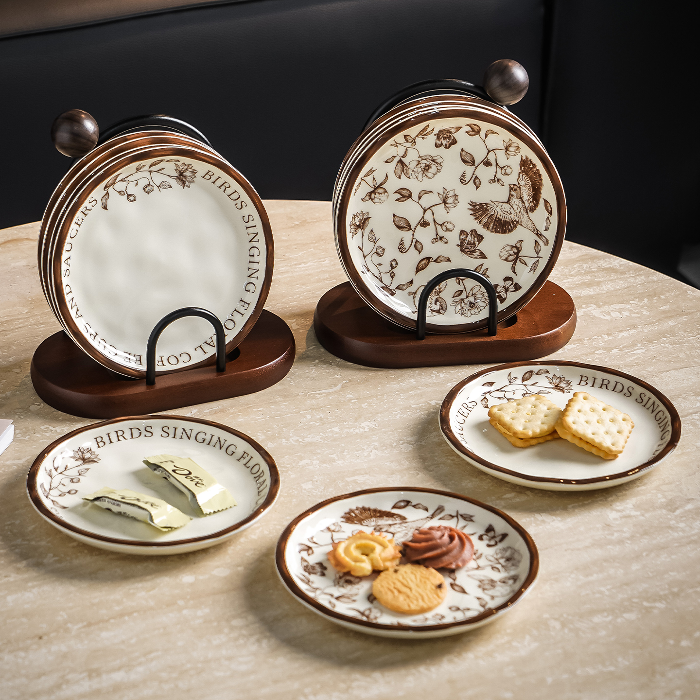 花鸟盘太绝！复古风直接拿捏～