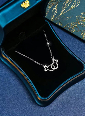 韩版双鱼项链女夏简约百搭轻奢小