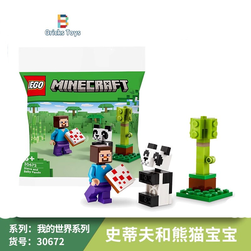 乐高我的世界史蒂夫拼砌包玩具图片
