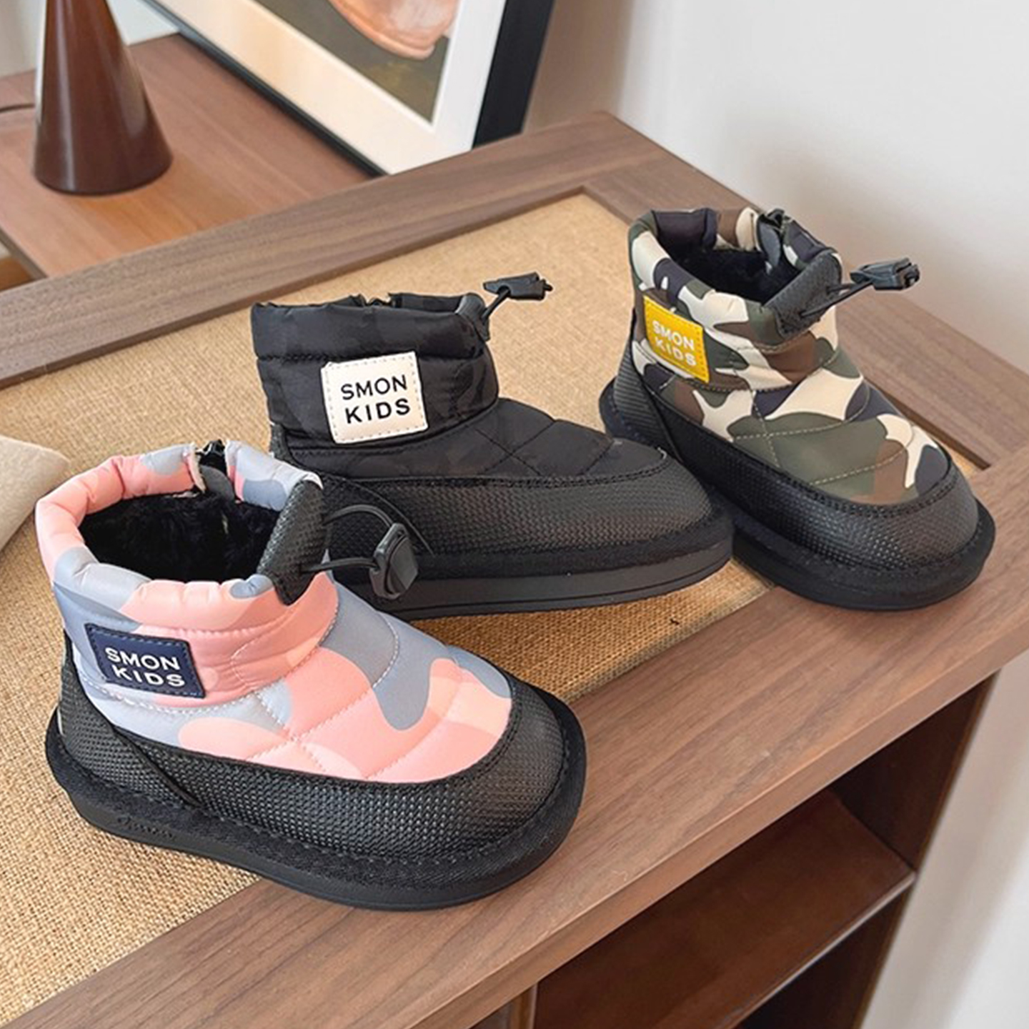 书萌宝宝雪地靴男女童短靴2025冬