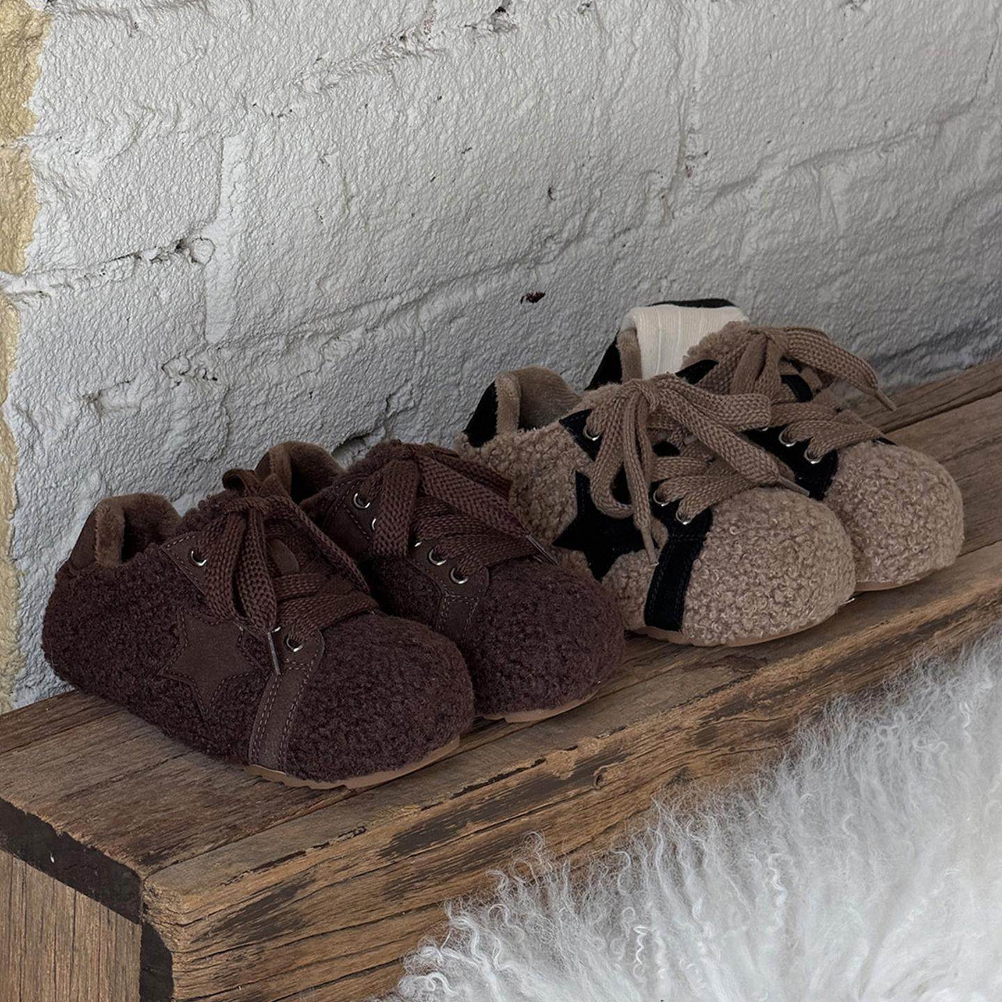 ASM儿童毛毛鞋女童2025冬外穿