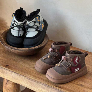 ASM 加绒加厚中大童勃肯棉靴 包头防水儿童雪地靴女童短靴2025冬季
